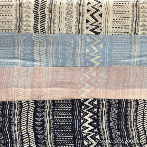 Rayon geometrisk figurtryckstyg